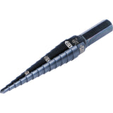 13-Step Drill Bit, 3/8-Inch Hex, Double Straight Flute, 1/8-Inch to 1/2-Inch | KTSB01 - Cable Connection & Supply 