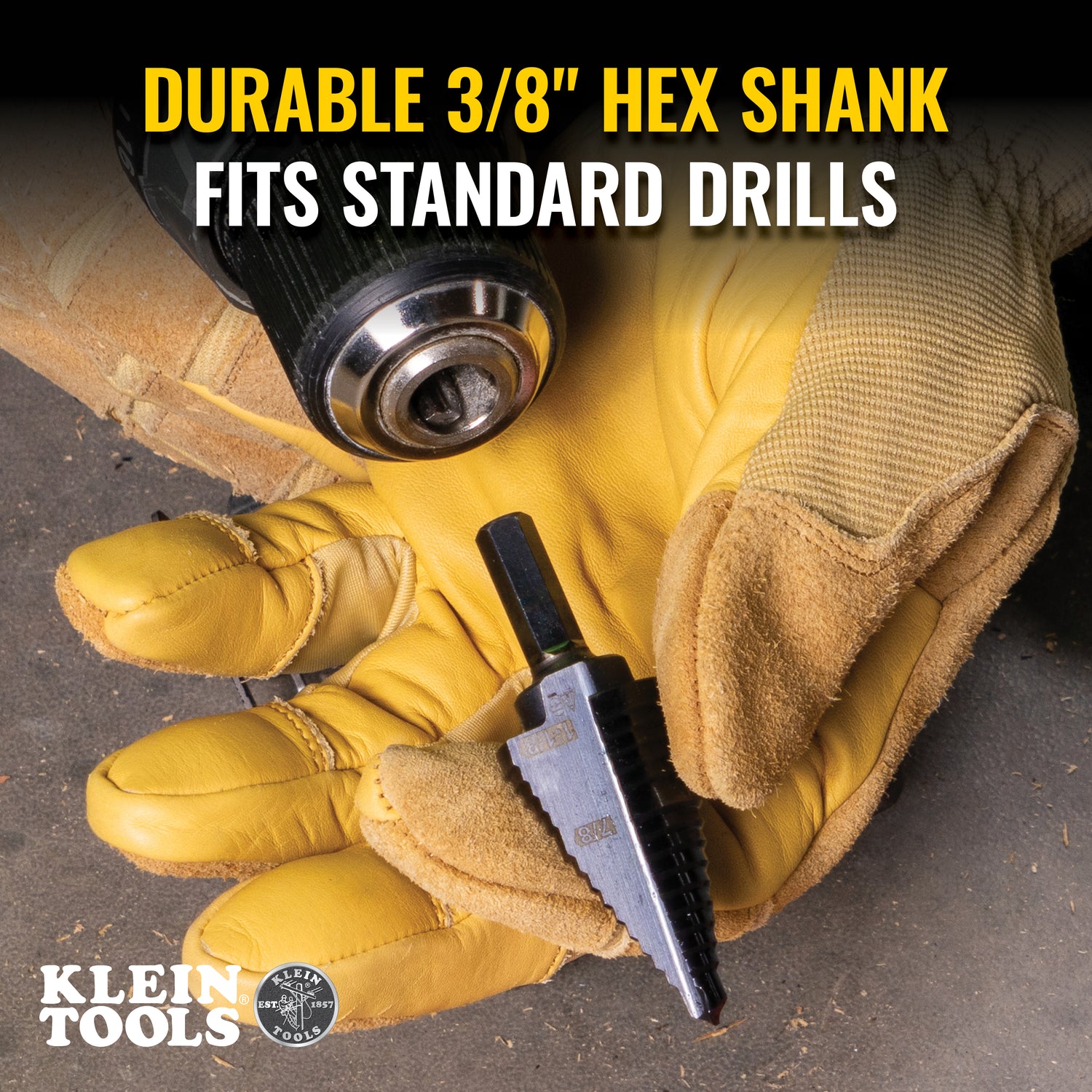 2-Step Drill Bit, 3/8-Inch Hex, Double Straight Flute, 7/8-Inch to 1-1/8-Inch | KTSB11 - Cable Connection & Supply 