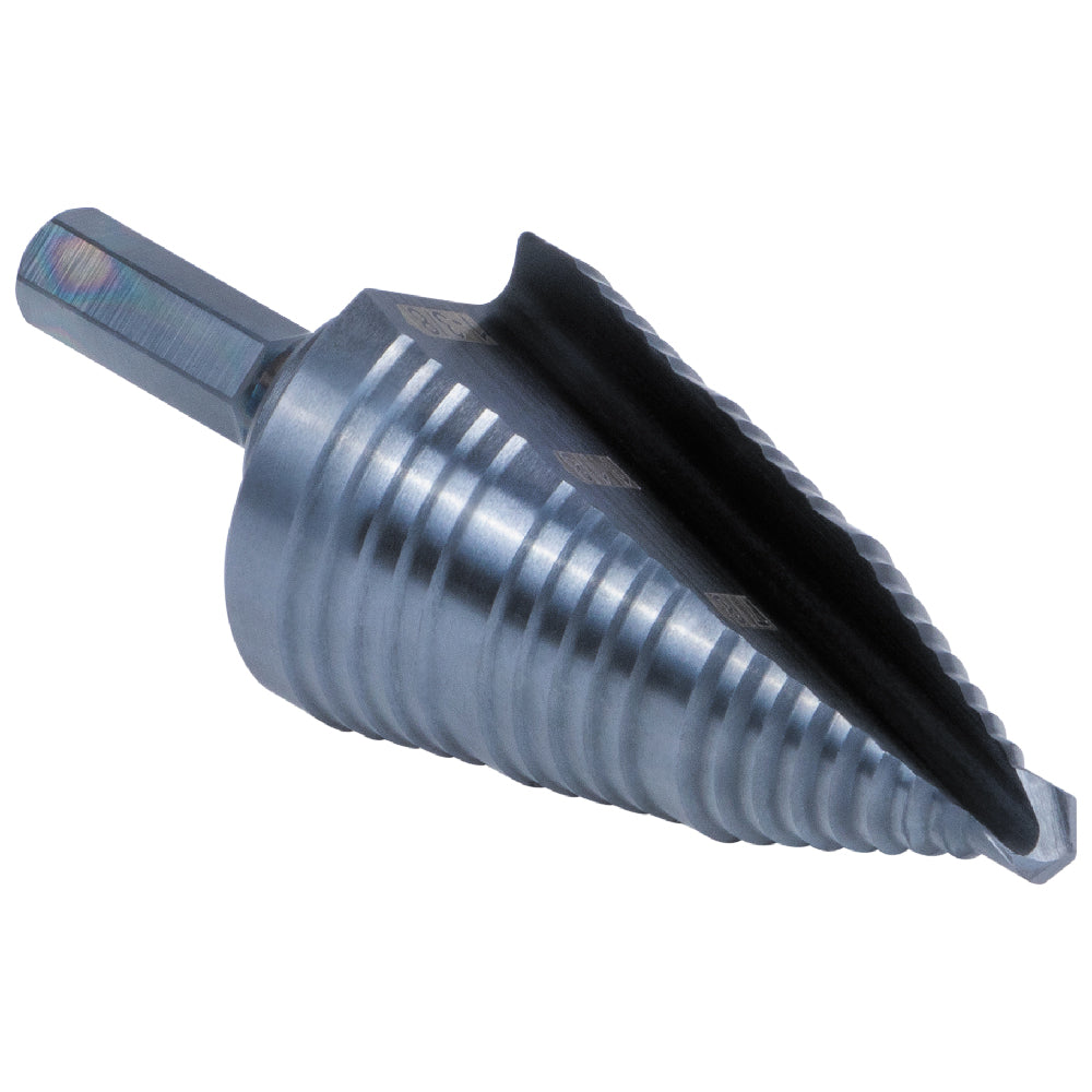 3-Step Drill Bit, 3/8-Inch Hex, Double Straight Flute, 7/8-Inch to 1-3/8-Inch | KTSB15 - Cable Connection & Supply 