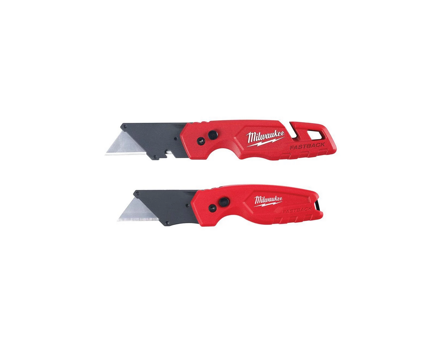 Milwaukee FASTBACK Folding Utility Knife with Blade Storage (2-Piece) | 48-22-1503 - Cable Connection & Supply 