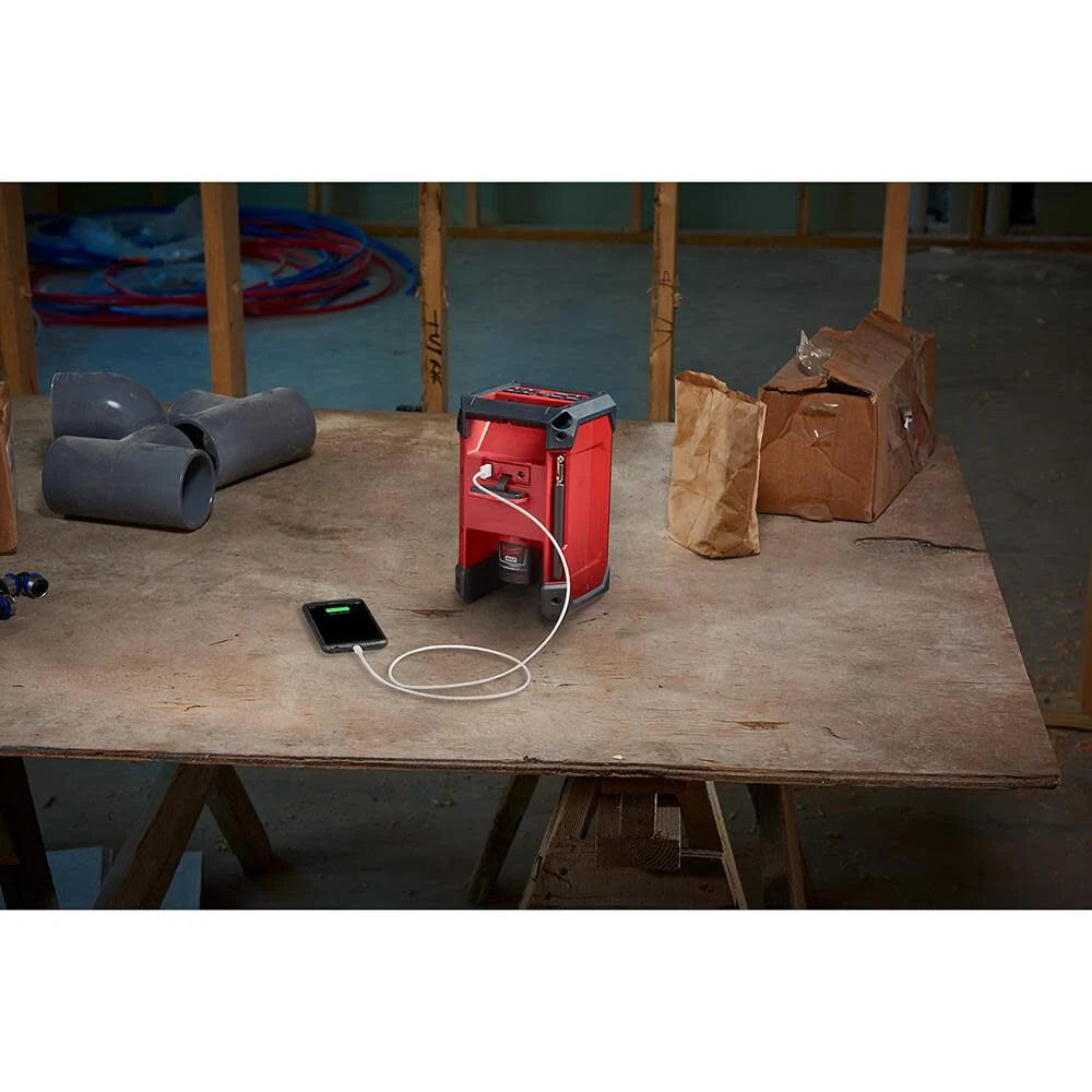 M12 12-Volt Lithium-Ion Cordless Bluetooth/AM/FM Jobsite Radio with Charger | 2951-20 - Cable Connection & Supply 