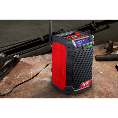 M12 12-Volt Lithium-Ion Cordless Bluetooth/AM/FM Jobsite Radio with Charger | 2951-20 - Cable Connection & Supply 