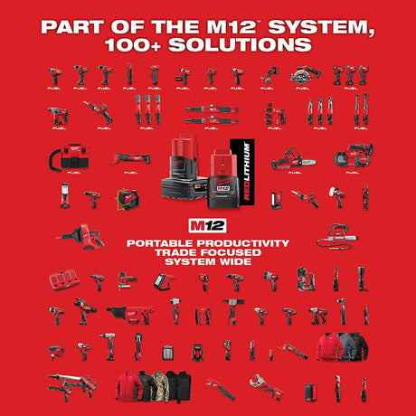 M12 12-Volt Lithium-Ion Cordless Bluetooth/AM/FM Jobsite Radio with Charger | 2951-20 - Cable Connection & Supply 