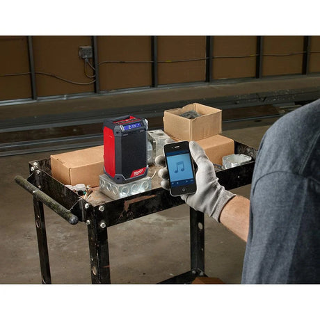 M12 12-Volt Lithium-Ion Cordless Bluetooth/AM/FM Jobsite Radio with Charger | 2951-20 - Cable Connection & Supply 