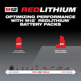 M12 12-Volt Lithium-Ion XC Extended Capacity 3.0 Ah Battery Pack (2-Pack) | 48-11-2412 - Cable Connection & Supply 