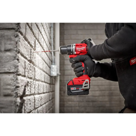 M18 18-Volt Lithium-Ion Brushless Cordless Compact Hammer Drill/Impact Combo Kit (2-Tool) with (2) Batteries, Bag | 3693-22CX - Cable Connection & Supply 