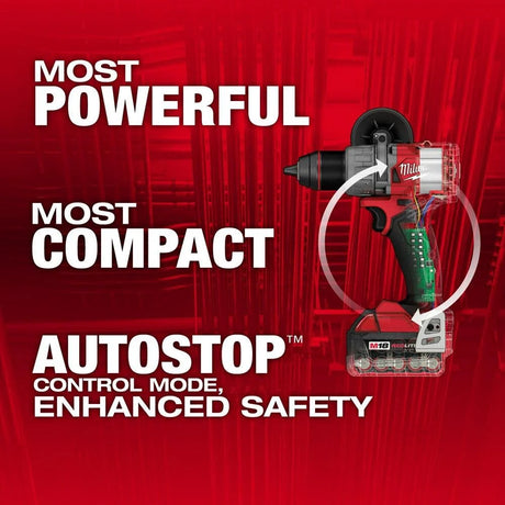 M18 FUEL 18V Lithium-Ion Brushless Cordless 1/2 in. Drill/Driver Kit W/(2) 5.0Ah Batteries, Charger, and Hard Case | 2903-22 - Cable Connection & Supply 