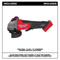 M18 FUEL 18V Lithium-Ion Brushless Cordless 4-1/2 in./5 in. Grinder w/Paddle Switch (Tool-Only) | 2880-20 - Cable Connection & Supply 