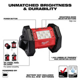 M18 ROVER 18-Volt Lithium-Ion Cordless 1500 Lumens LED Flood Light (Tool-Only) | 2361-20 - Cable Connection & Supply 