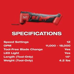 M18 18V Lithium-Ion Cordless Oscillating Multi-Tool (Tool-Only) | 2626-20 - Cable Connection & Supply 