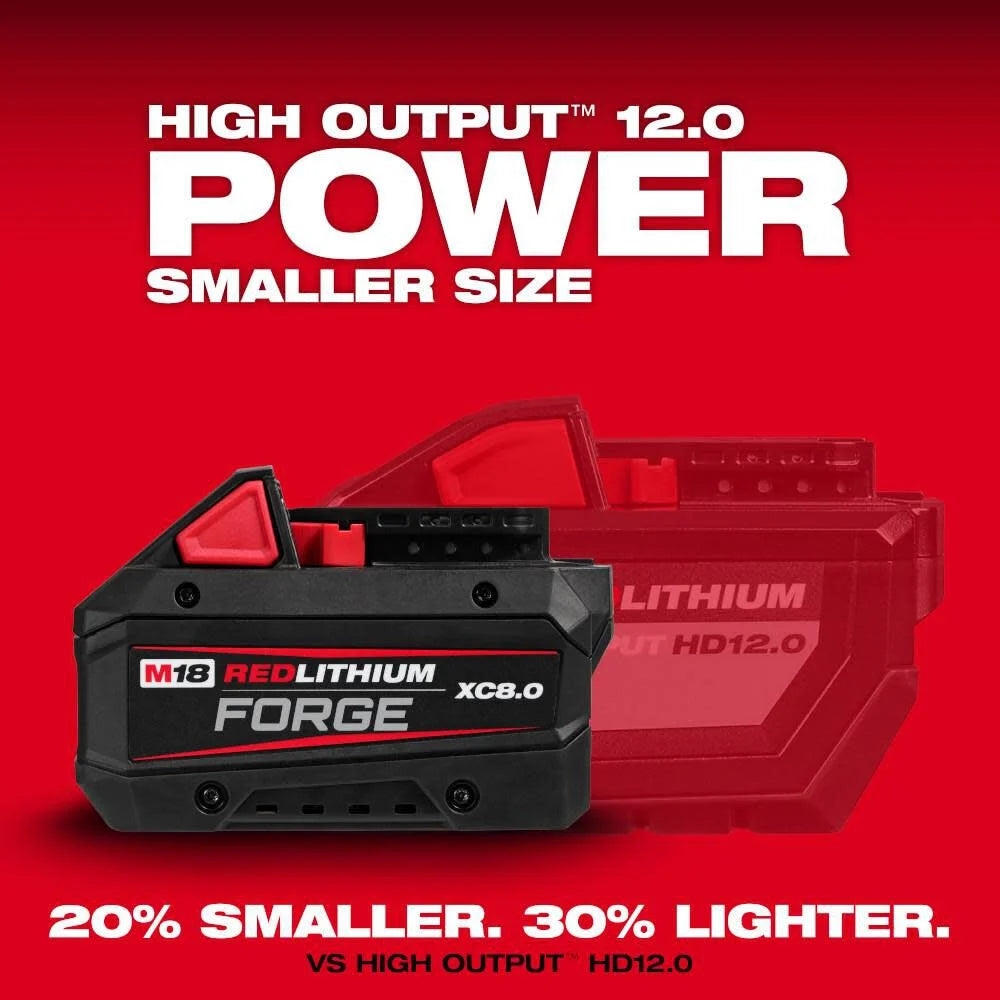 Milwaukee M18 REDLITHIUM FORGE XC8.0 Battery Pack | 48-11-1881 - Cable Connection & Supply 