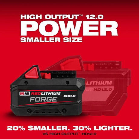 Milwaukee M18 REDLITHIUM FORGE XC8.0 Battery Pack | 48-11-1881 - Cable Connection & Supply 