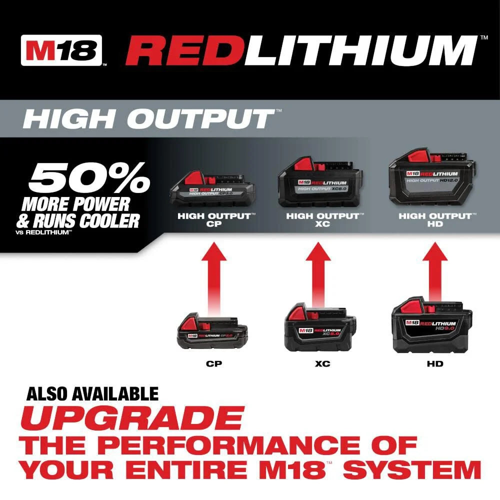 M18 18-Volt Lithium-Ion XC Extended Capacity 5.0 Ah Battery Pack (2-Pack) | 48-11-1852 - Cable Connection & Supply 