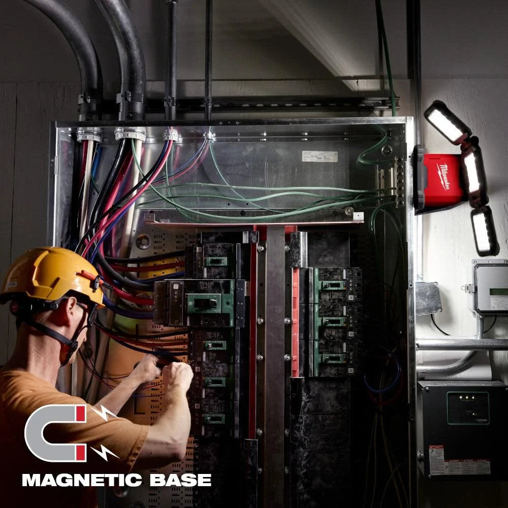 Milwaukee M18 ROVER Dual Power Triple-Panel Flood & Area Light (Bare Tool) | 2368-20 - Cable Connection & Supply 
