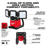 Milwaukee M18 ROVER Dual Power Triple-Panel Flood & Area Light (Bare Tool) | 2368-20 - Cable Connection & Supply 
