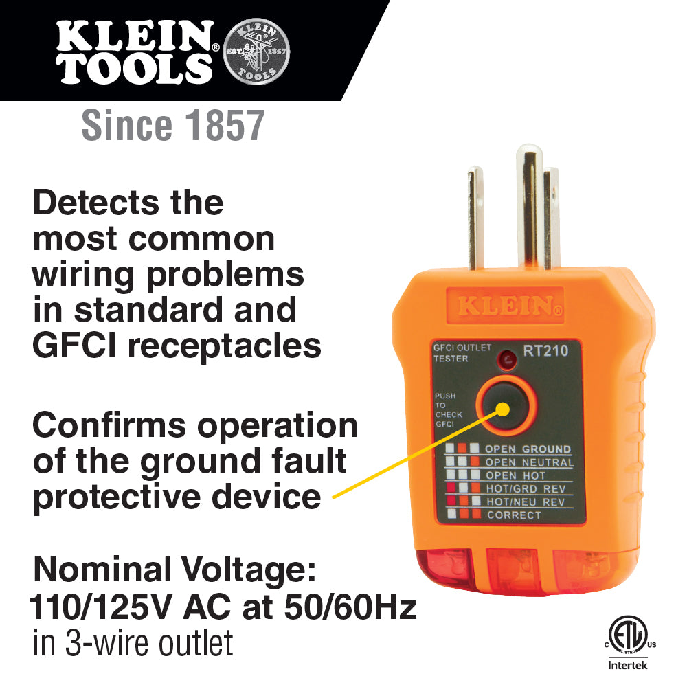 GFCI Outlet Tester | RT210 - Cable Connection & Supply 