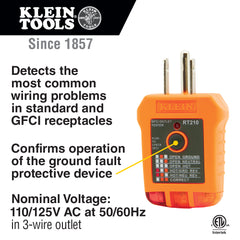 GFCI Outlet Tester | RT210 - Cable Connection & Supply 