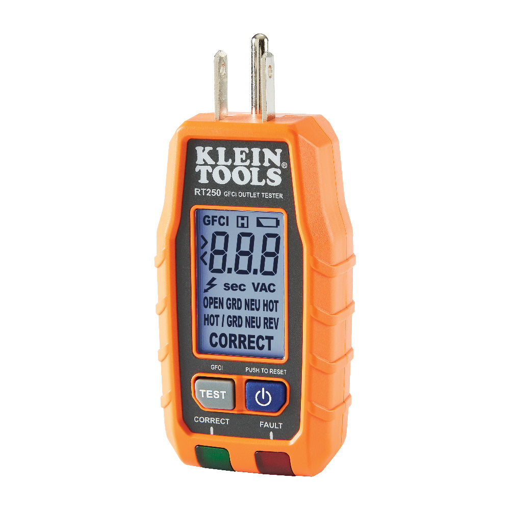 GFCI Receptacle Tester with LCD | RT250 - Cable Connection & Supply 
