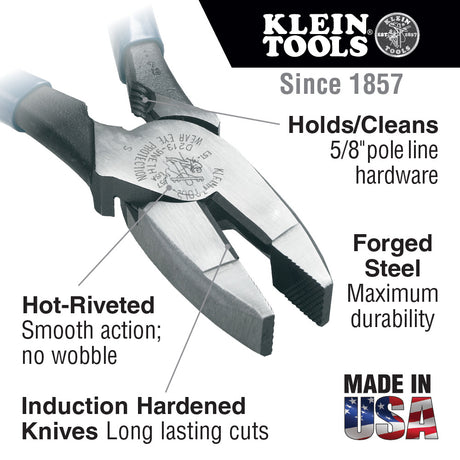 Lineman's Bolt-Thread Holding Pliers, 9-Inch | D213-9NETH - Cable Connection & Supply 