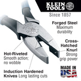 Lineman's Pliers, 9-Inch | D2000-9NE - Cable Connection & Supply 