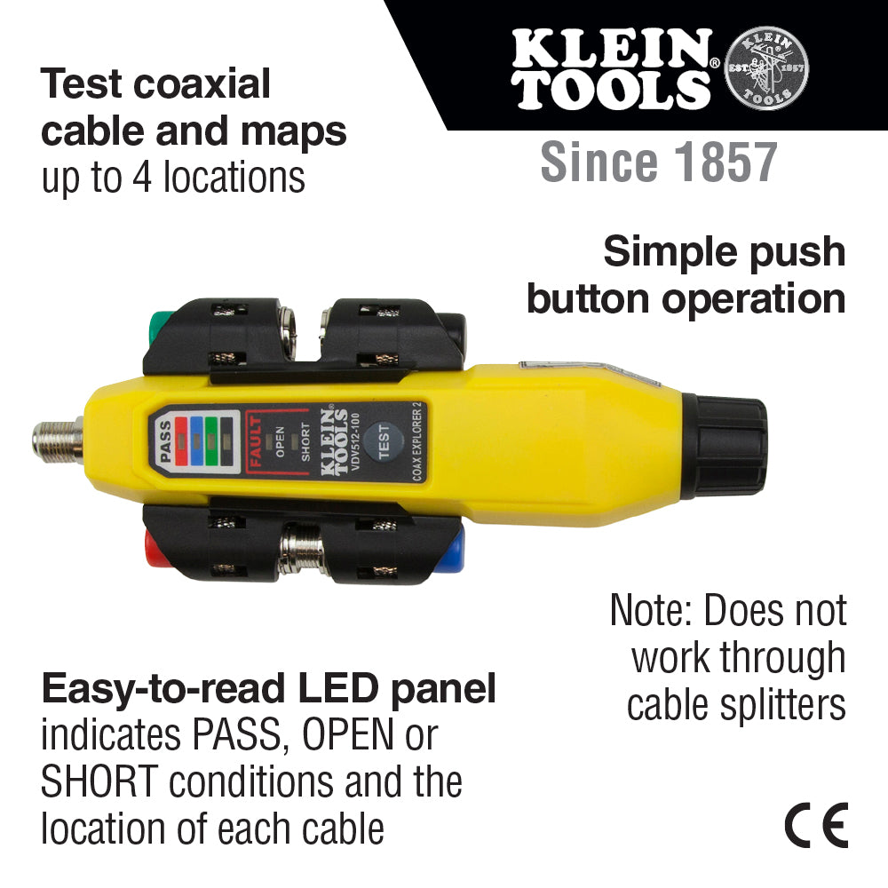 Cable Tester, Coax Explorer® 2 Tester with Remote Kit | VDV512-101 - Cable Connection & Supply 